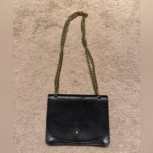 Black leather Madewell crossbody/shoulder bag